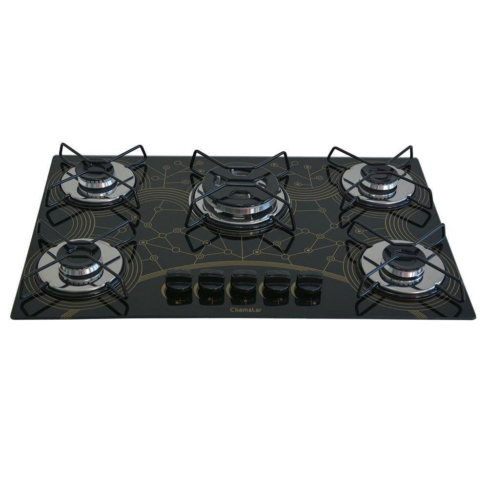 Fogão Cooktop Classic 5 Bocas Tripla Chama Mesclado