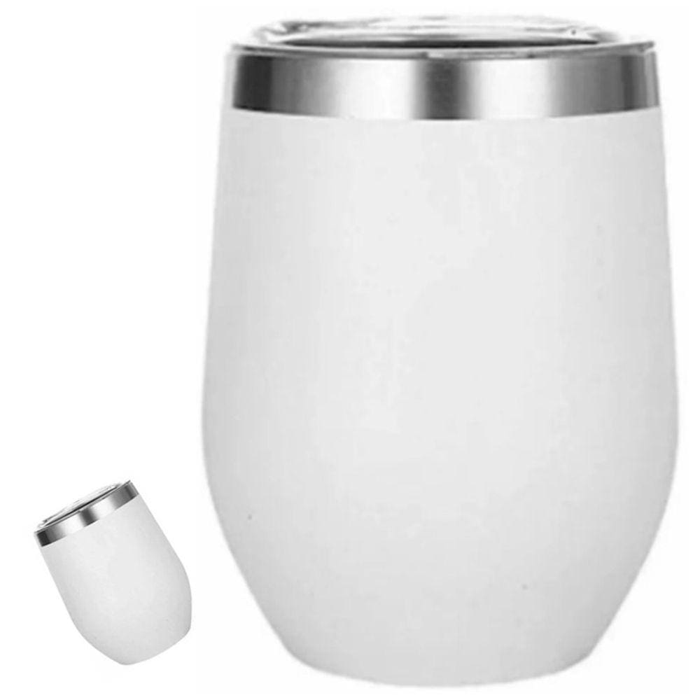 Copo Térmico Premium White c/ Tampa Vedante