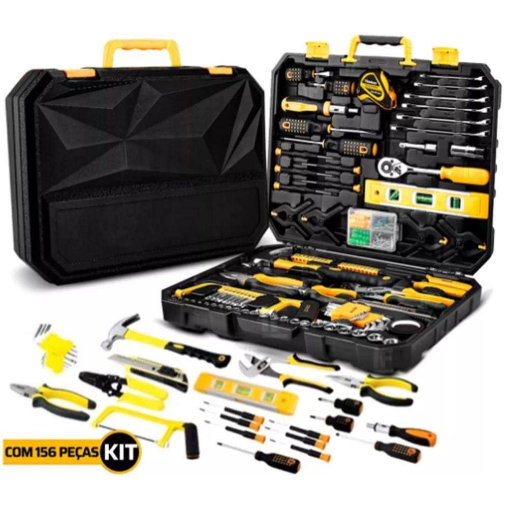 Kit Ferramenta 150 Peças: Soquete e Jogo Completo