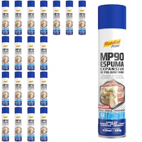 Espuma Bricolagem 430 ml com 20 Unidades MUNDIAL PRIME