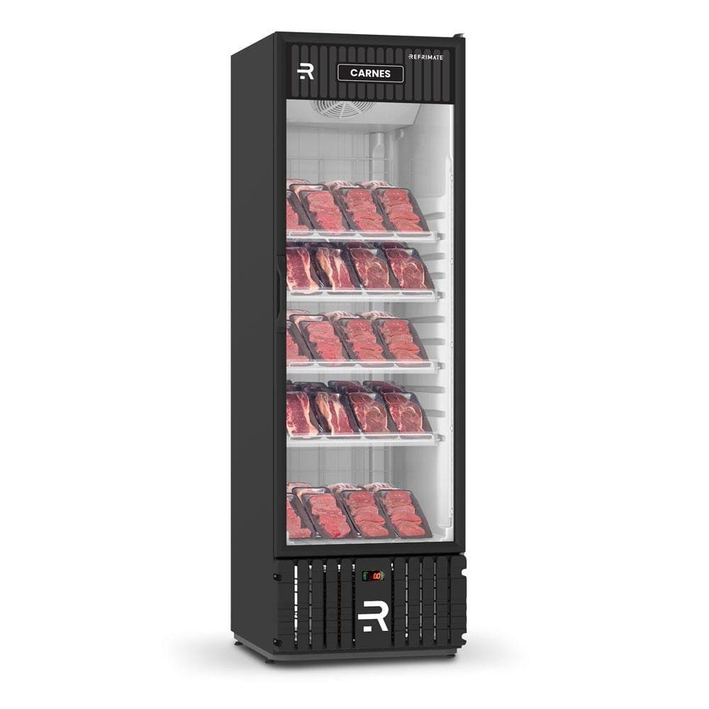 Visa Cooler para Carne Embalada Porta de Vidro 0 a 5 ºc 570L VCCA570PVPB 220V - Refrimate