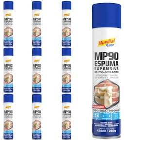Espuma Bricolagem 430 ml com 10 Unidades MUNDIAL PRIME