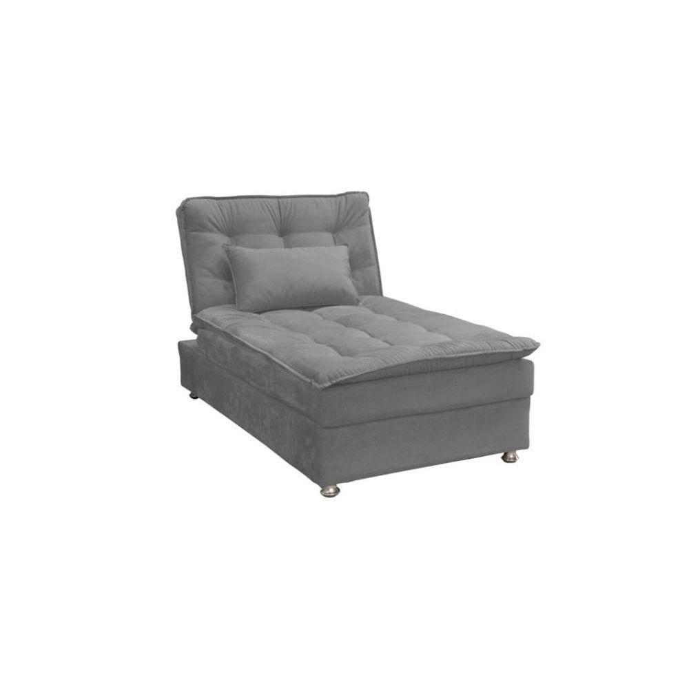 Sofá Cama Chaise 1 Lugar Penelope - Veludo