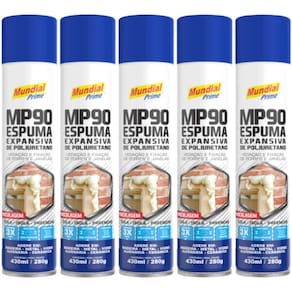 Espuma Bricolagem 430 ml com 5 Unidades MUNDIAL PRIME