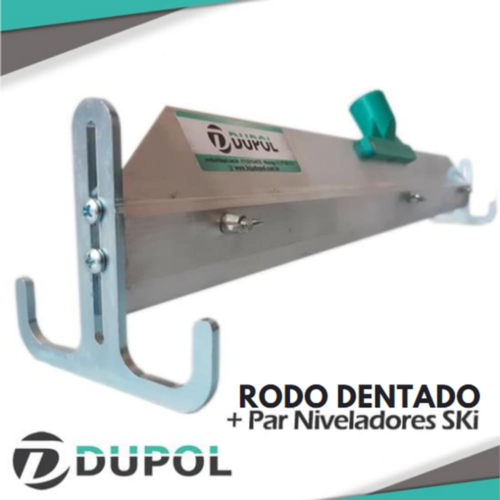 Rodo Nivelador Ski - Rodo Nivelador Argamassa 40cm -Dupol