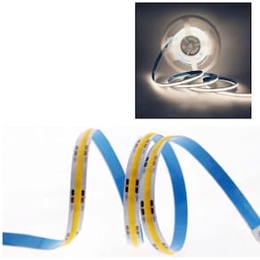 Fita de Led COB 12v Rolo 50 metros 4000k 10w Teto Rebaixado Ambiente Interno Externo Residencial Comercial Iluminaçao