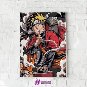 Quadro Decorativo Naruto Sasuke Kakashi Anime Plaquinha Decorativa