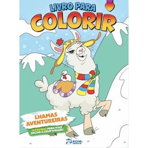 Livro Para Colorir - Lhamas Aventureiras