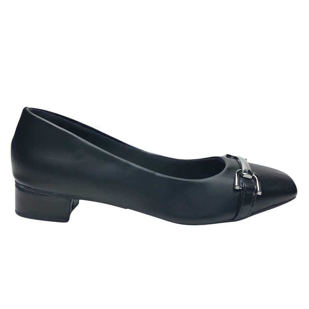 Retro Fivela Cor Preto