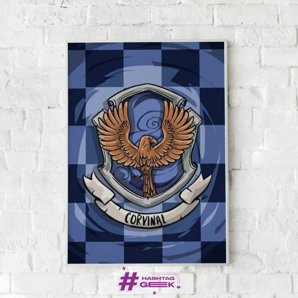 Placa Decorativa Harry Potter - Corvinal - Ravenclaw