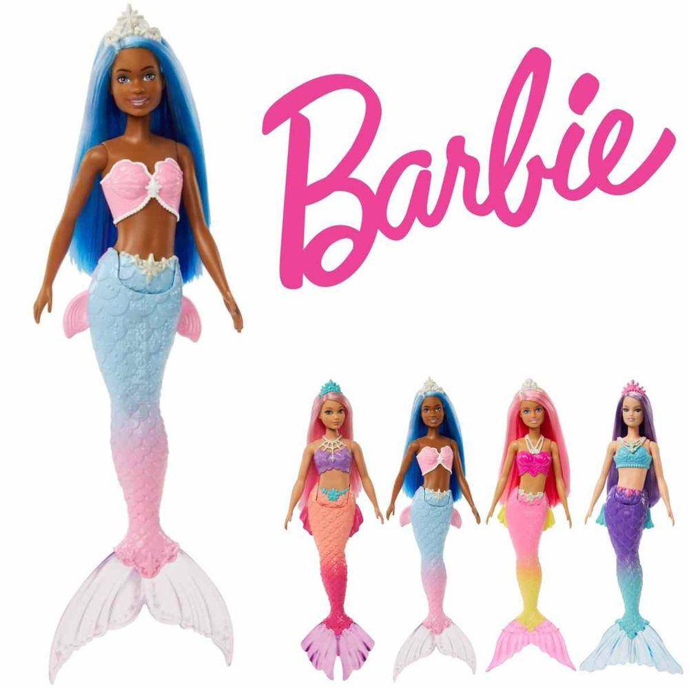 Boneca Barbie Sereia Articulada Roxo E Laranja Gjk11 em Promoção