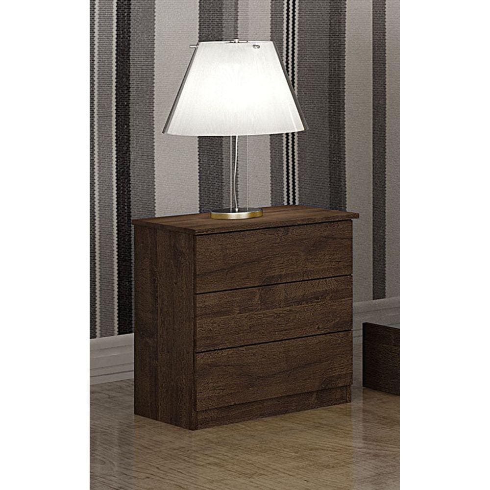Mesa de Cabeceira com 3 Gavetas - 028 -Canion - Star Móveis
