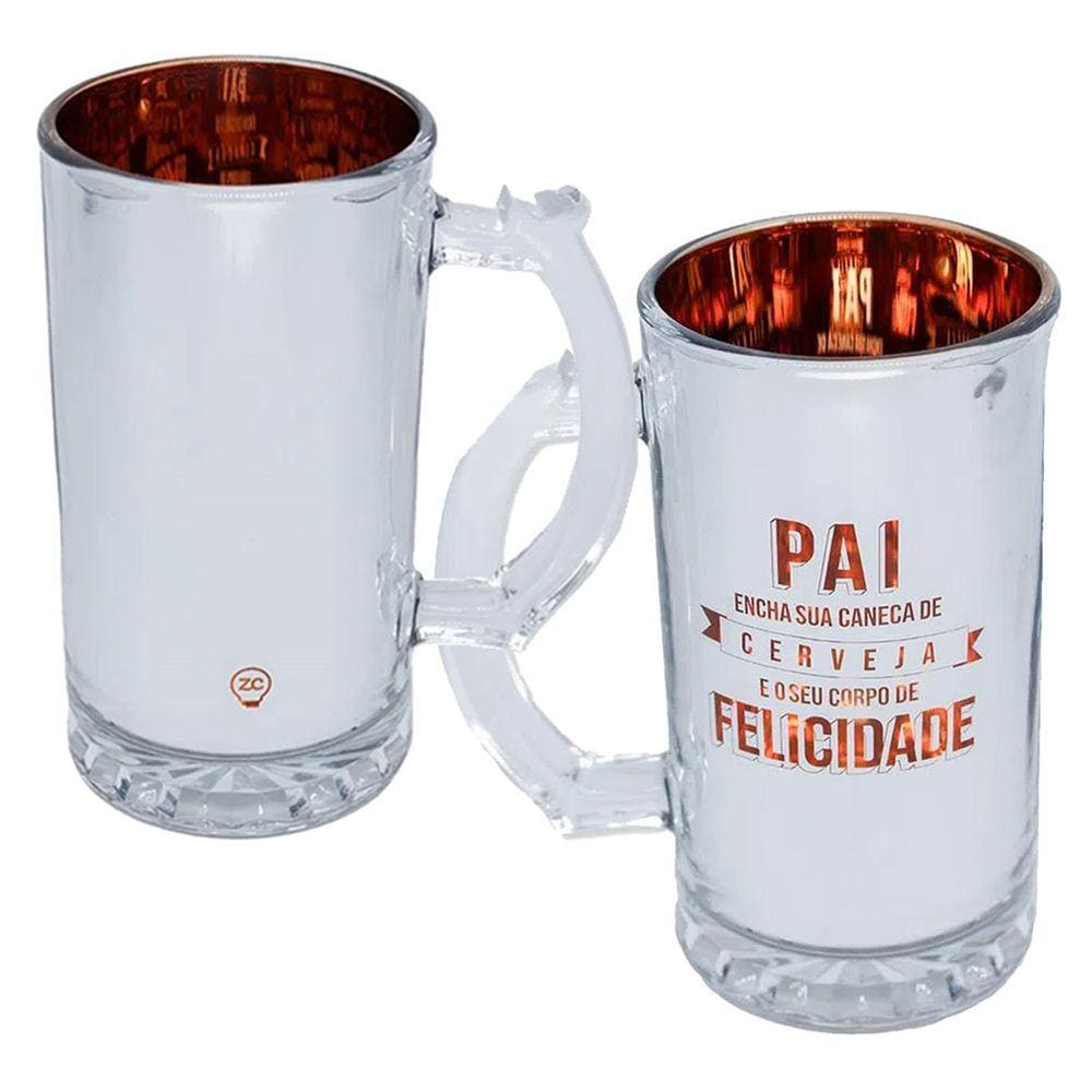 Caneca de Chopp - Pai Felicidade - 450ml