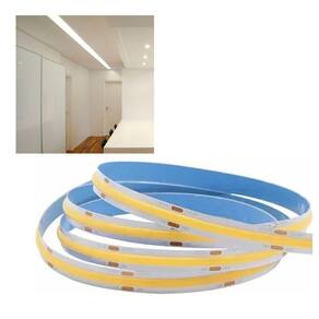 Fita de Led 6500K COB 12v Rolo 50 metros 10w Decoraçao Teto Rebaixado Sanca Gesso Ambiente Externo Interno Iluminaçao Comercial Residencial Potente