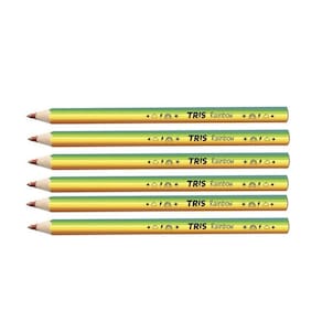 Lápis De Cor Big Jumbo Rainbow Mina Grossa Multicolorida Tris