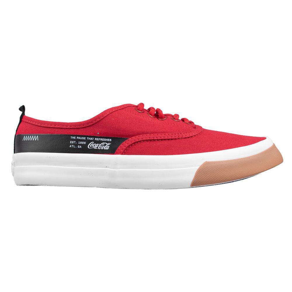 Tenis Coca Cola Kick Laguna Vermelho/natural