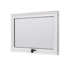 Janela de Aluminio Maxim-ar 60x60cm Vidro Boreal Cristal Ramassol