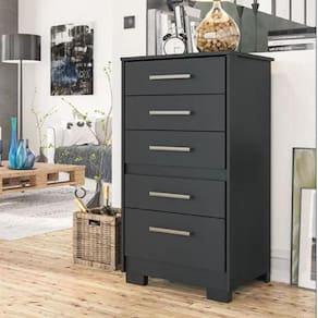 Cômoda 5 Gavetas Primacy Batrol Móveis Black