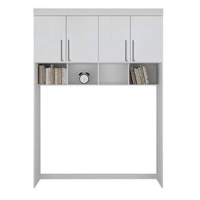 Modulado Aéreo Casal 4 portas prateleira 1,63m - Luna-Branco - Bianchi Móveis