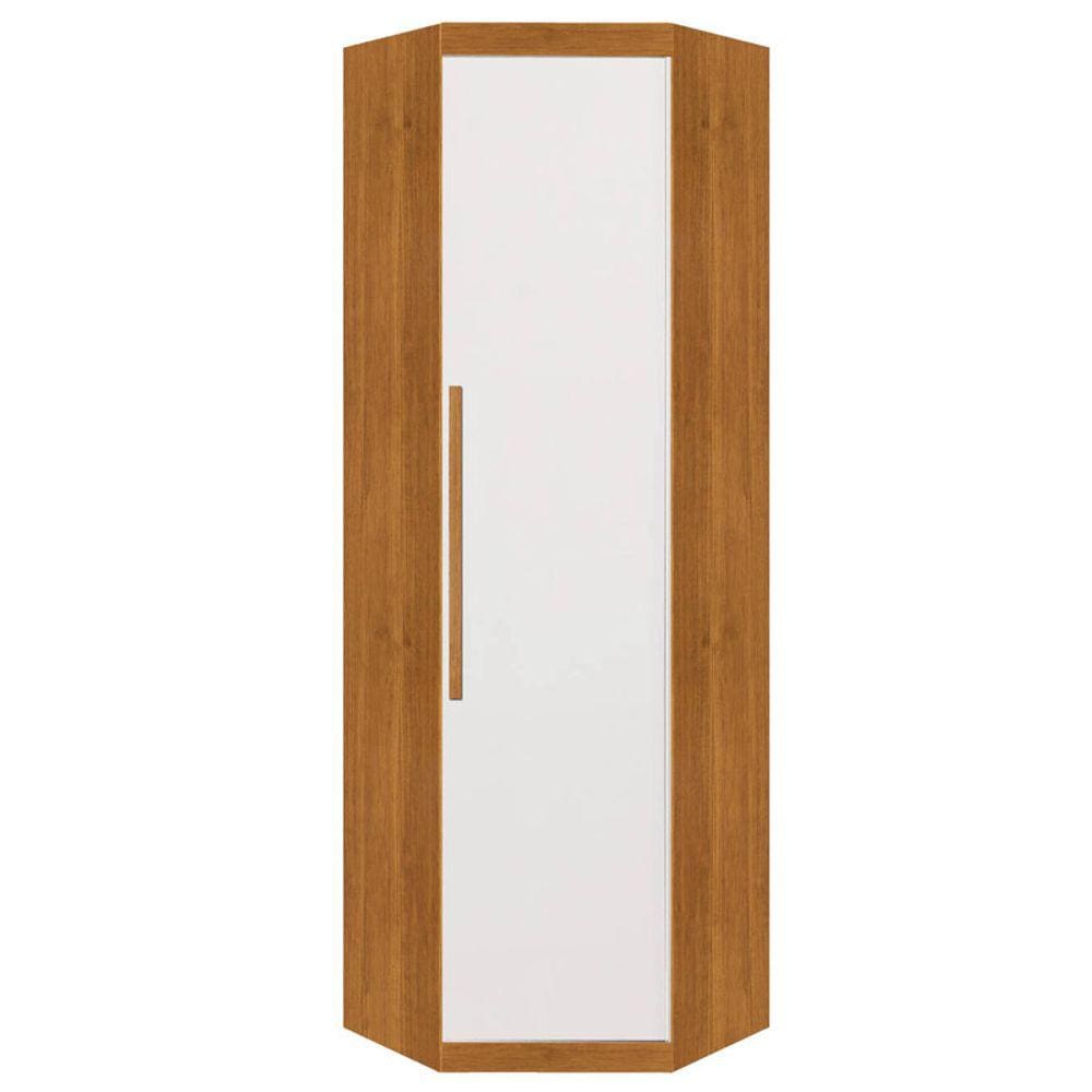 Modulado Canto MDF 2 prateleiras, cabideiro - Canto Creative-Nature/Off - Bianchi Móveis
