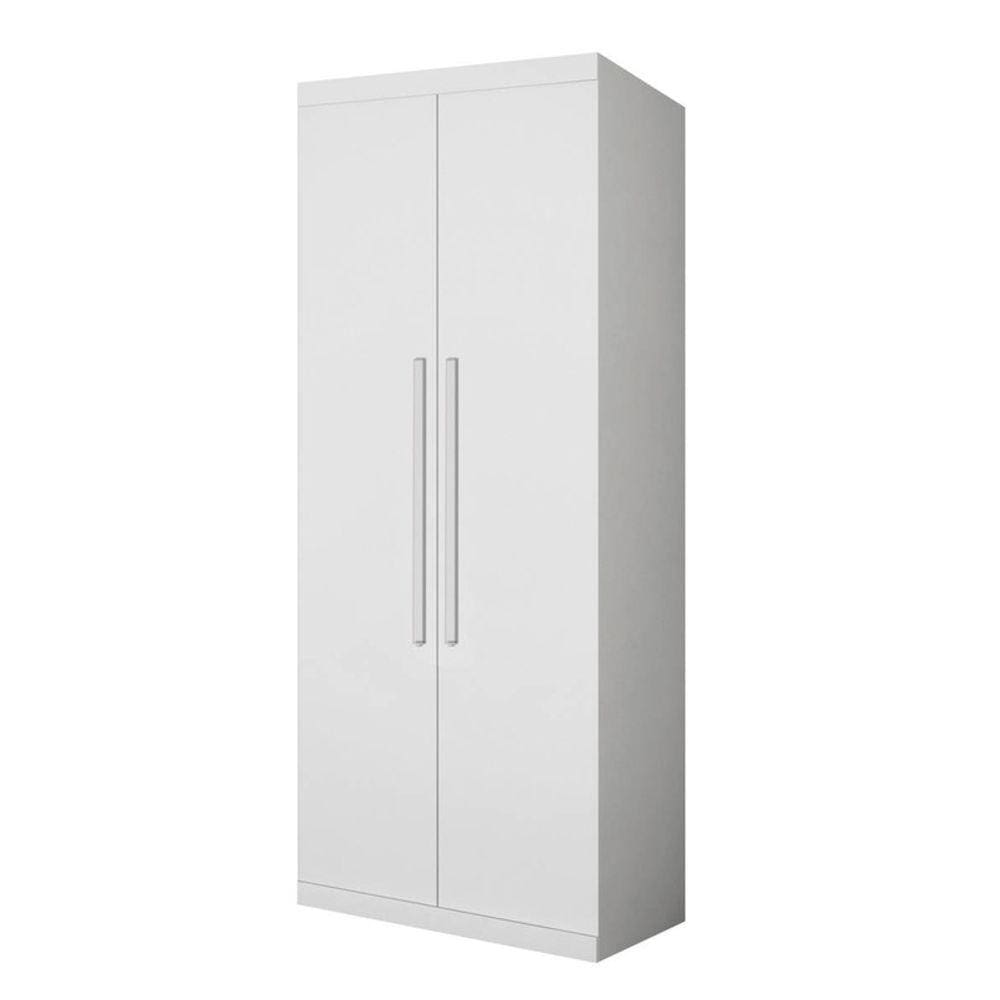 Modulado 2 portas puxar 2 gavetas 81cm - Luna-Branco - Bianchi Móveis