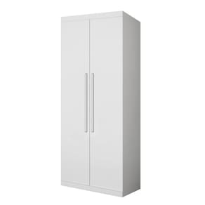 Modulado 2 portas puxar 2 gavetas 81cm  - Luna-Branco - Bianchi Móveis