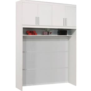 Modulado Aéreo Casal 4 portas 100% MDF 1,63m - Creative-Branco - Bianchi Móveis