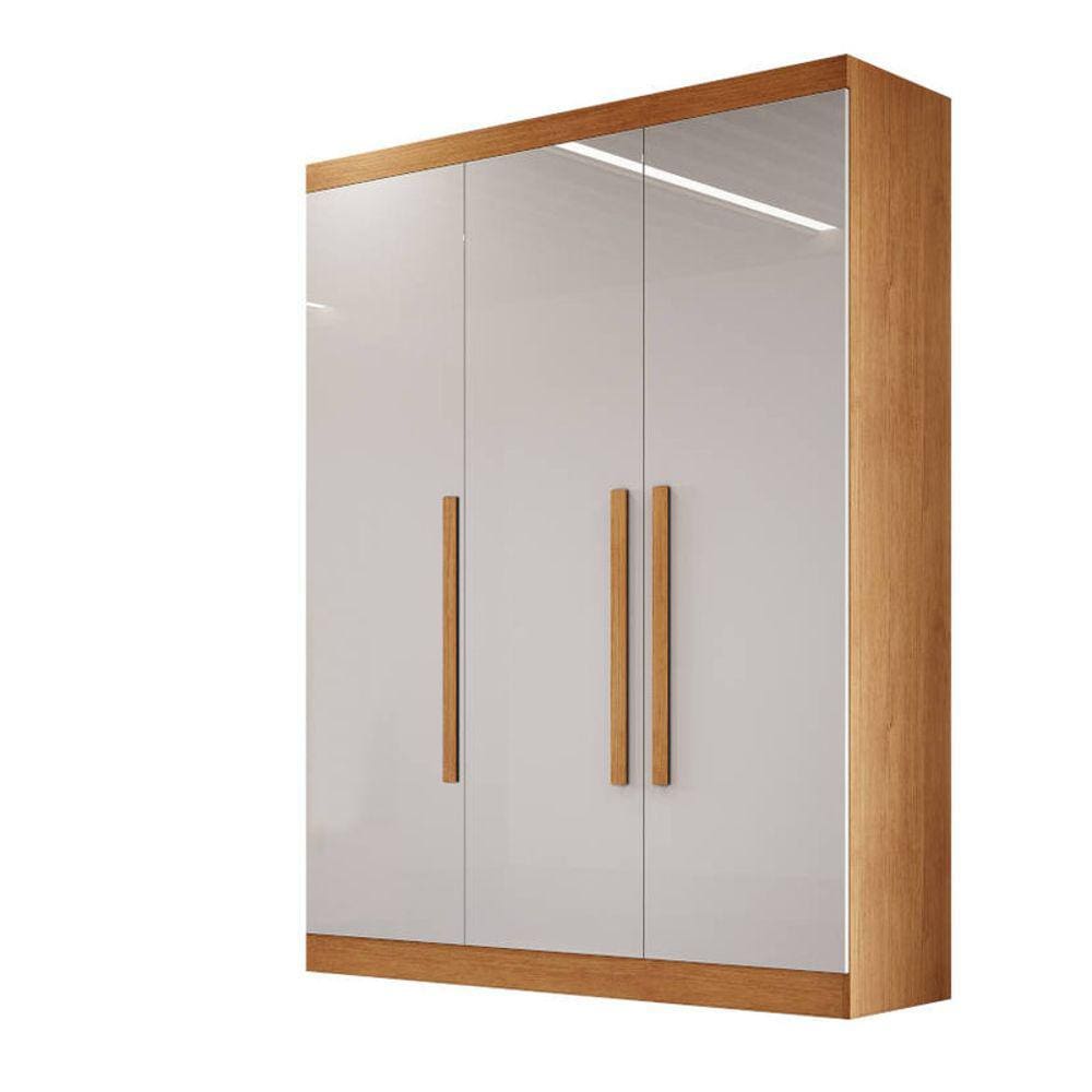 Modulado MDF 3 Portas puxar 1,35m 3 gavetas - Creative-Nature/Off - Bianchi Móveis