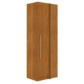 Modulado Canto 2 prateleiras, cabideiro - Canto Luna-Nature - Bianchi Móveis
