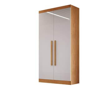 Modulado 2 portas puxar 2 gavetas 81cm  - Luna-Nature/Off - Bianchi Móveis
