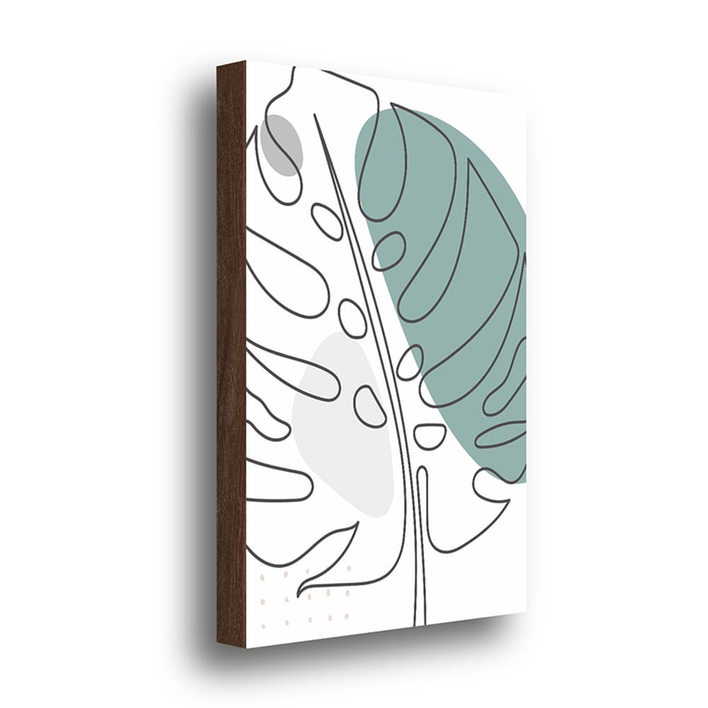 Quadro Decorativo Costela de Adão Abstrato 40x60cm