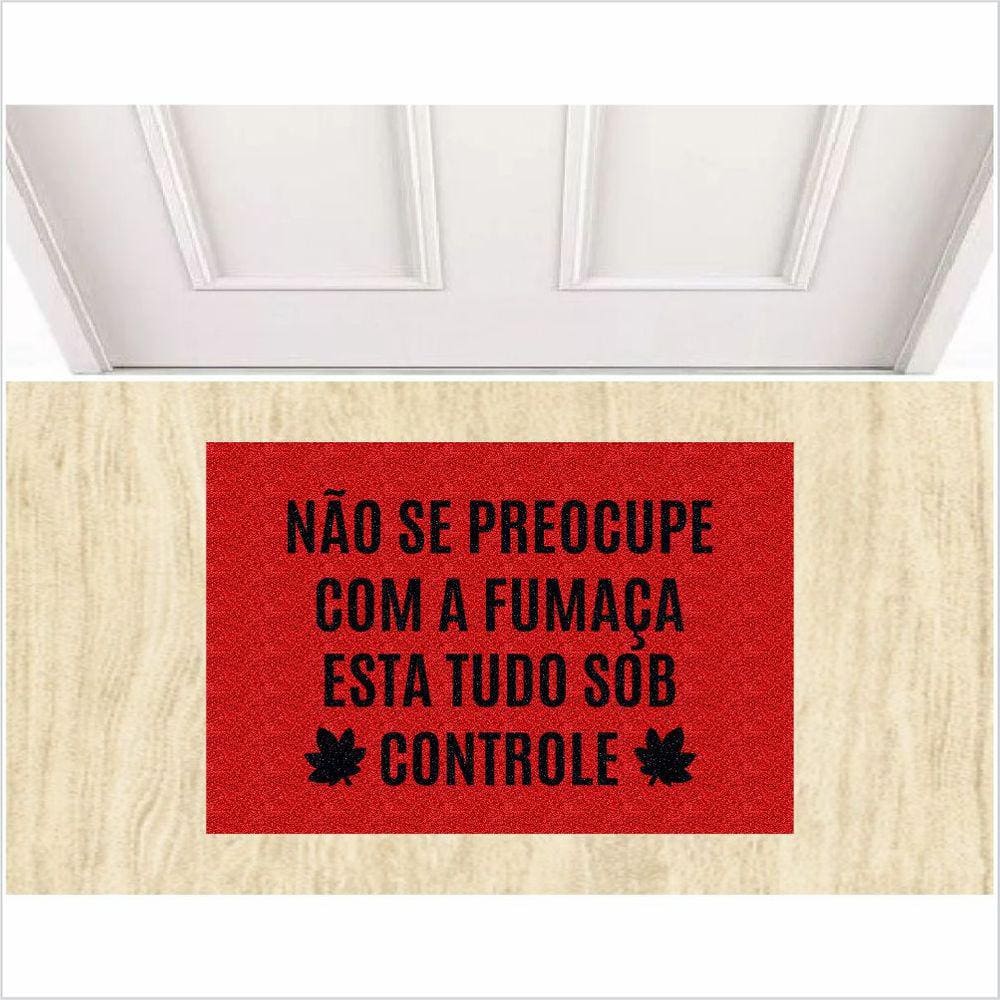 Tapete Não Se Preocupe Com A Fumaça Fundo Vermelho