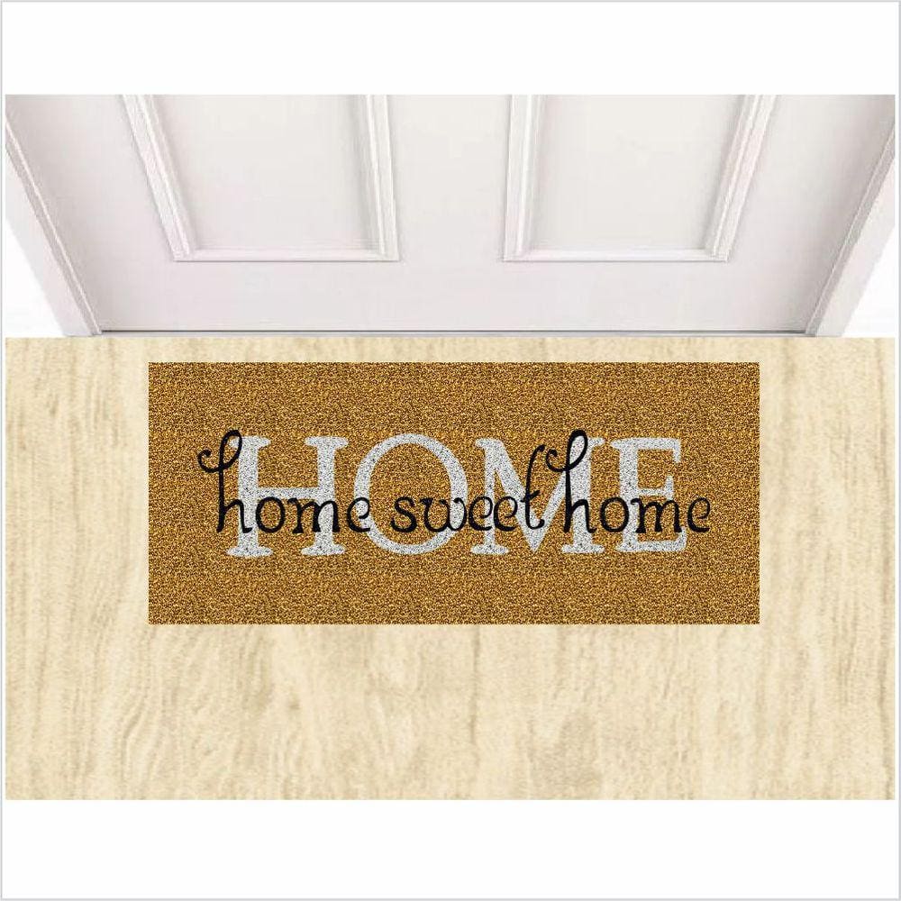 Tapete Home Swet Home 70X30 Fundo Ouro