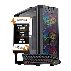 Pc Gamer Amd Ryzen 5 5600G Memória 16Gb Ram Ddr4 Ssd 480Gb