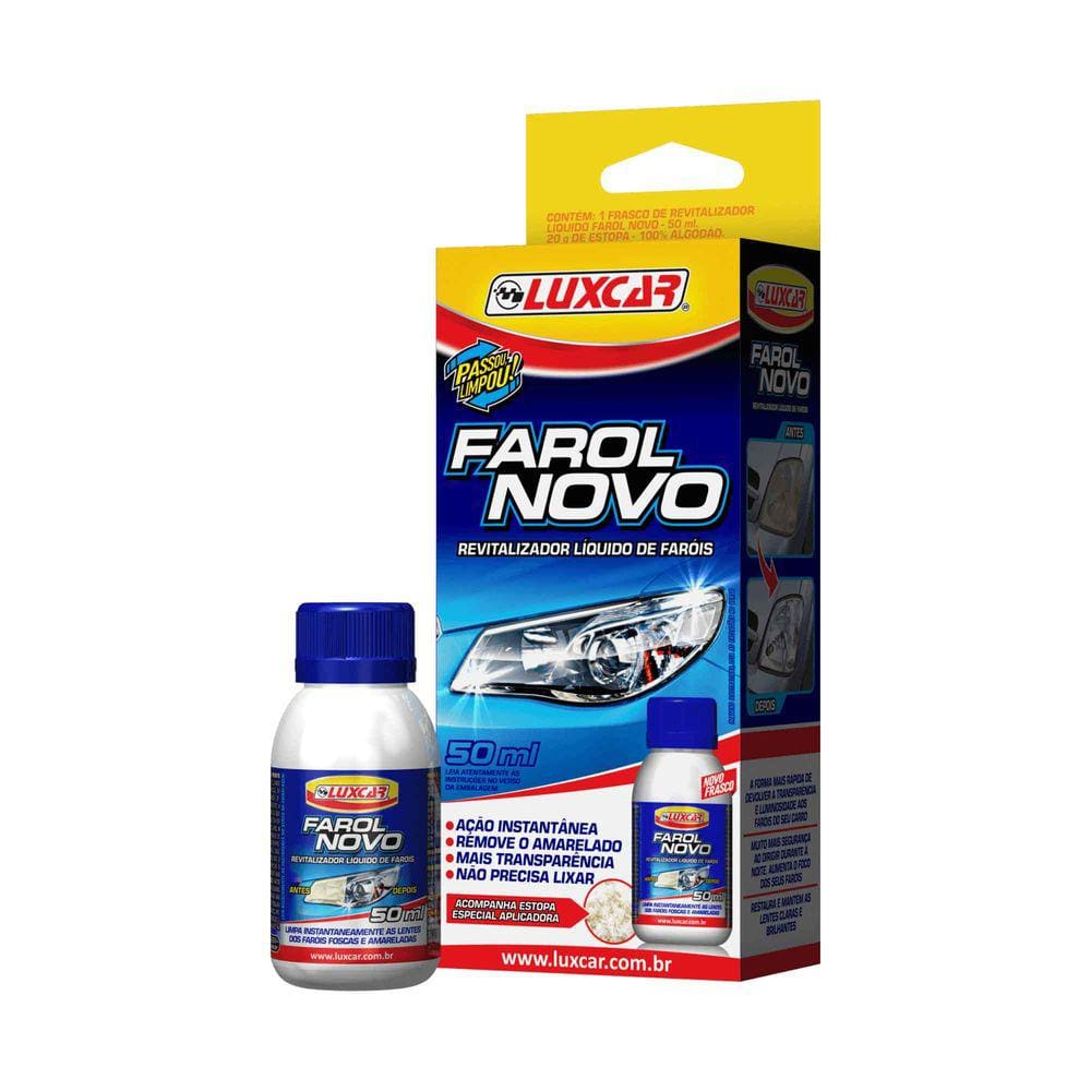 Revitalizador Liquido Farol Novo 50 ml Luxcar
