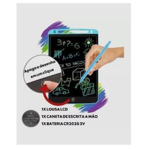 Lousa Magica Quadro Digital Tablet Infantil Desenho Escrita 8.5 Pol.