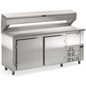 Balcão Condimentado com 2 Portas e 11 Gns 1/4 com Tampa GBPZ200CBTAI Gelopar