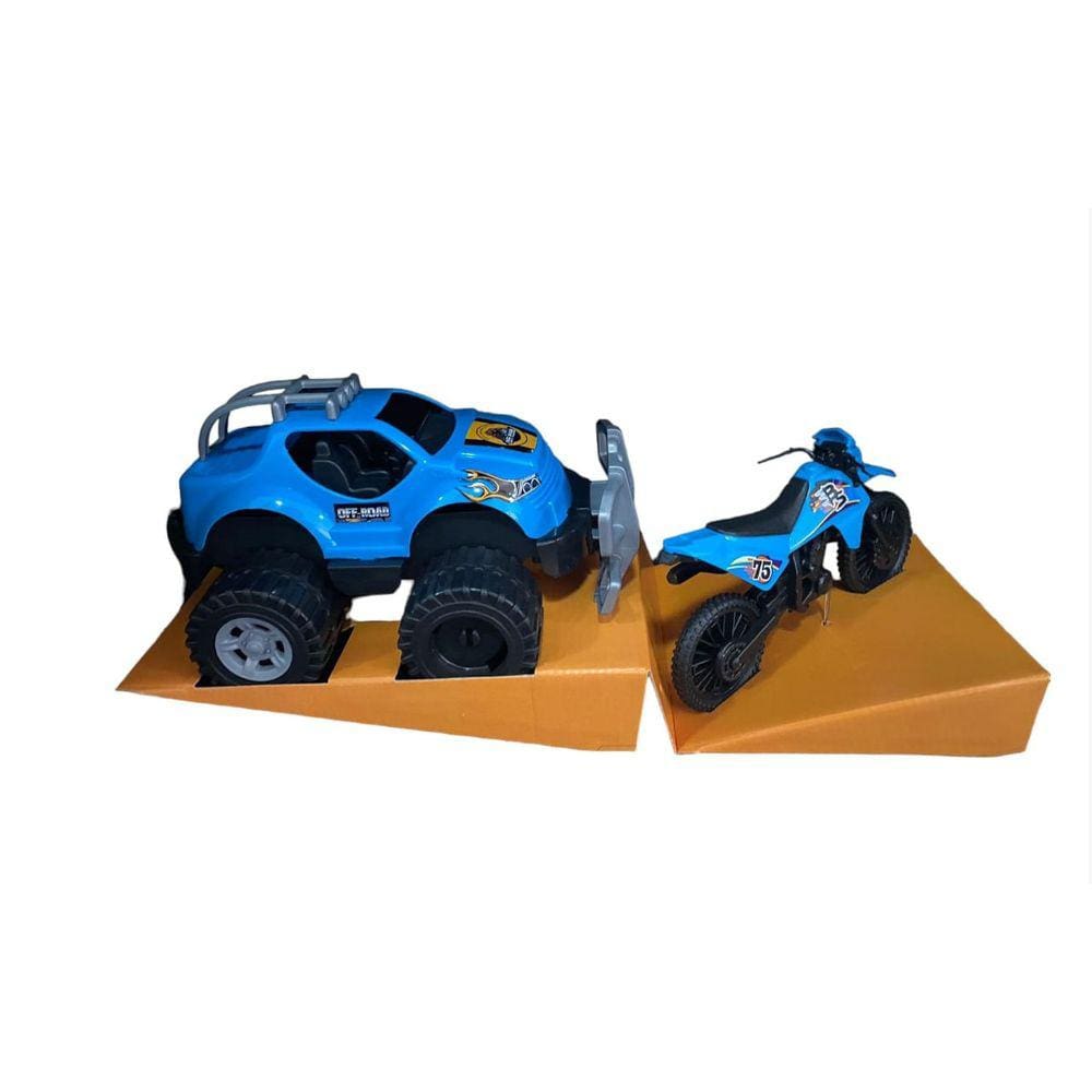 Carro e Moto - Desafio Rally - Azul BSTOYS