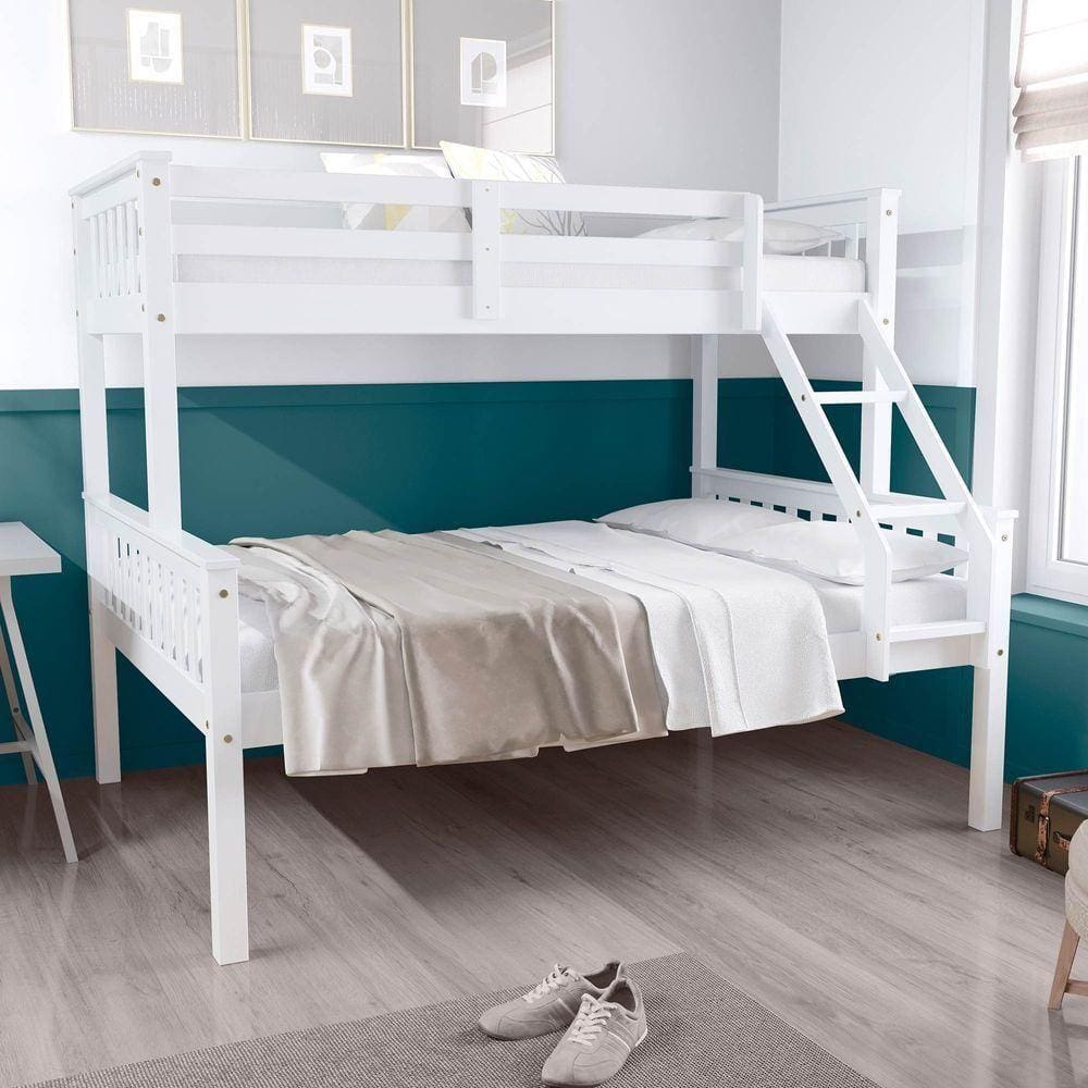 Beliche Cama Casal Madeira Macica Branco Mobilistore