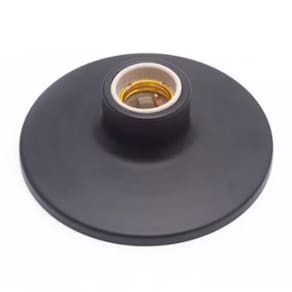 Plafon E-27 Soquete Porcelana Preto - Syka Light