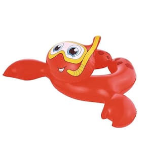 Boia Redonda Infantil Inflável Bichinhos Vermelho Mor