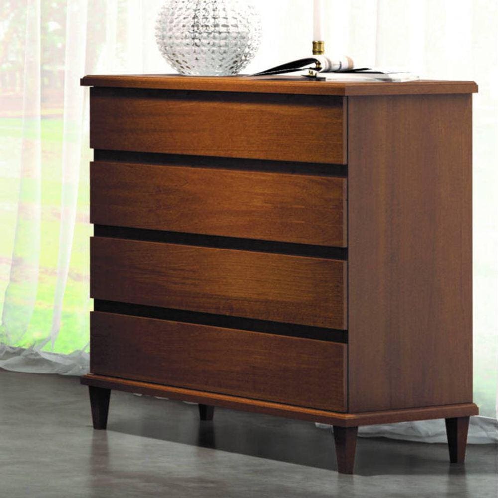 Cômoda para Quarto 4 Gavetas Lisas - Lisboa - Móveis Montanhês