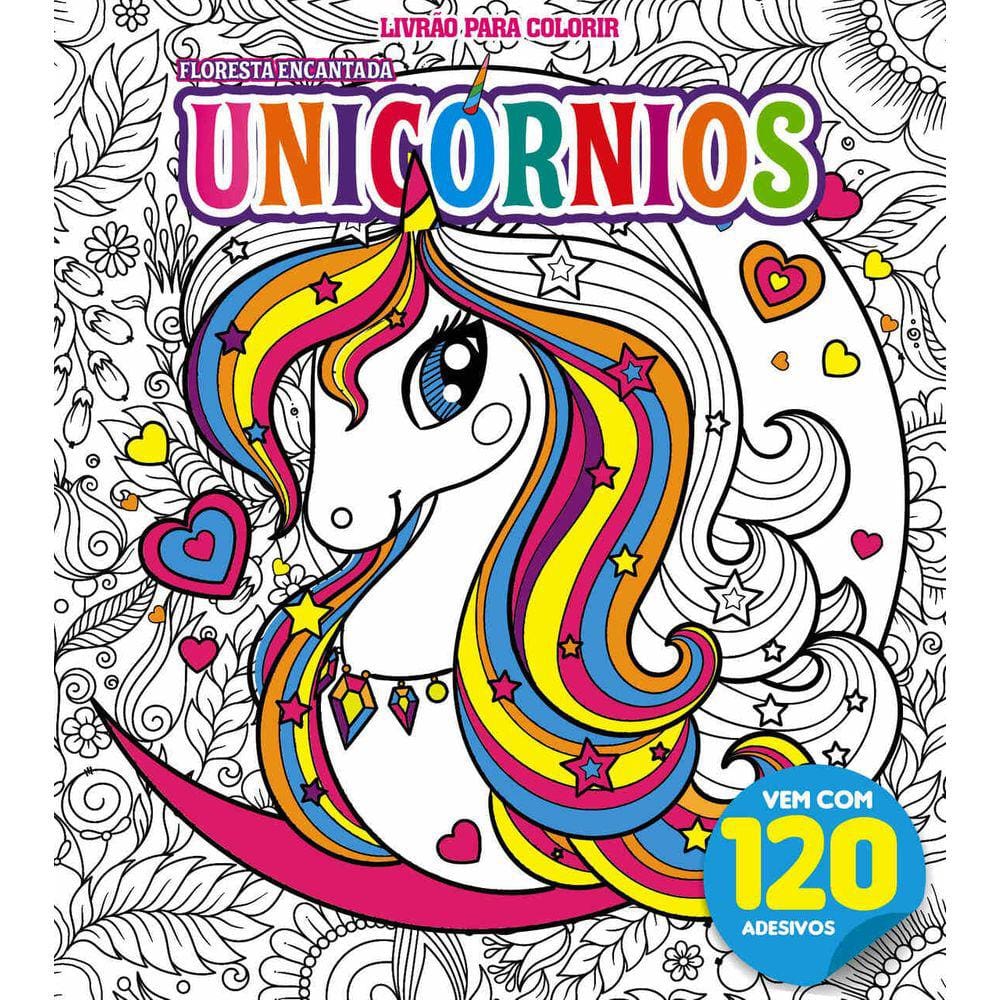 Floresta Encantada Livrão para Colorir