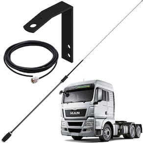 Antena Px Black Argentina 1,63m Sup Dianteiro Carona Volkswagen Vw Man Cabo 5,5m
