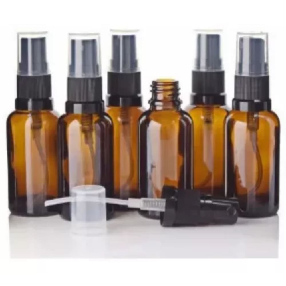 Kit 10 Frascos marrom Borrifador Spray 30ml recipiente para de cosméticos Perfumes