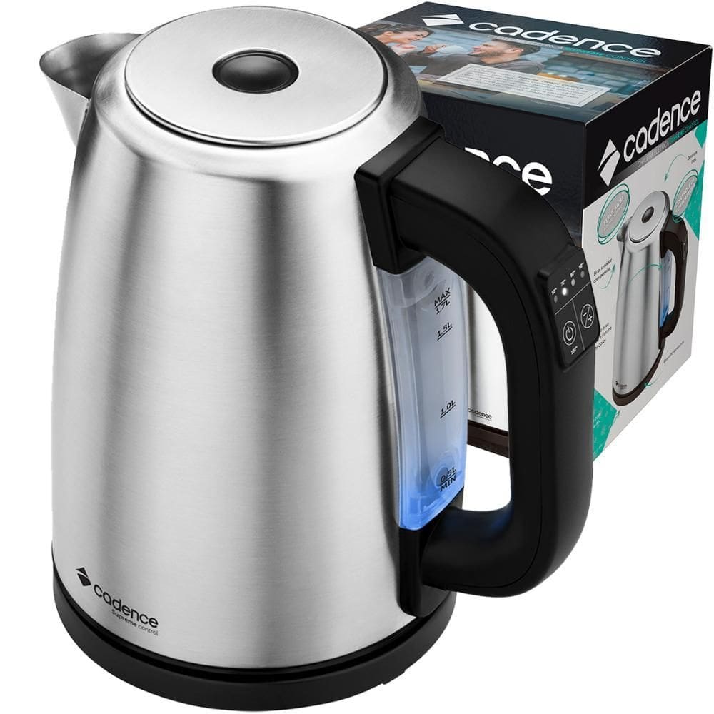 Chaleira Elétrica Cadence Supreme Control Inox CEL505 1,7L 1850W 220V