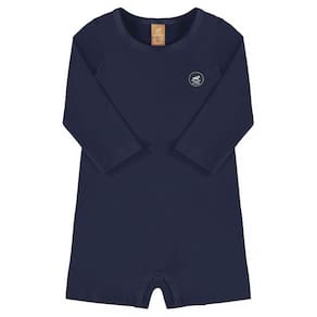 Macaquinho Praia Infantil Proteção UV Azul Escuro Up Baby