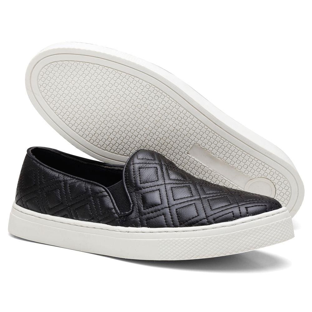Tênis Slip On Casual Delicado Krn Shoes Sola Macia Estiloso