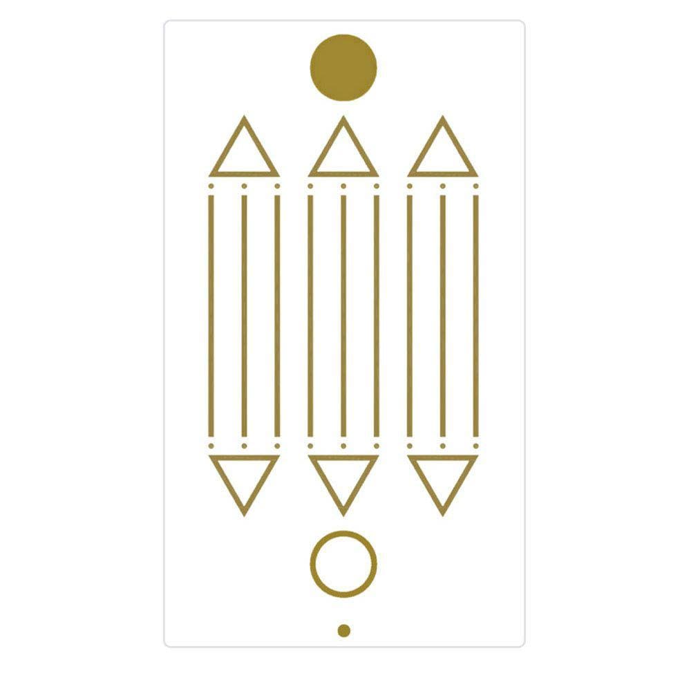 Adesivo Radiônico Desenho de Luxor - Com 2 adesivos - 7,5 cm