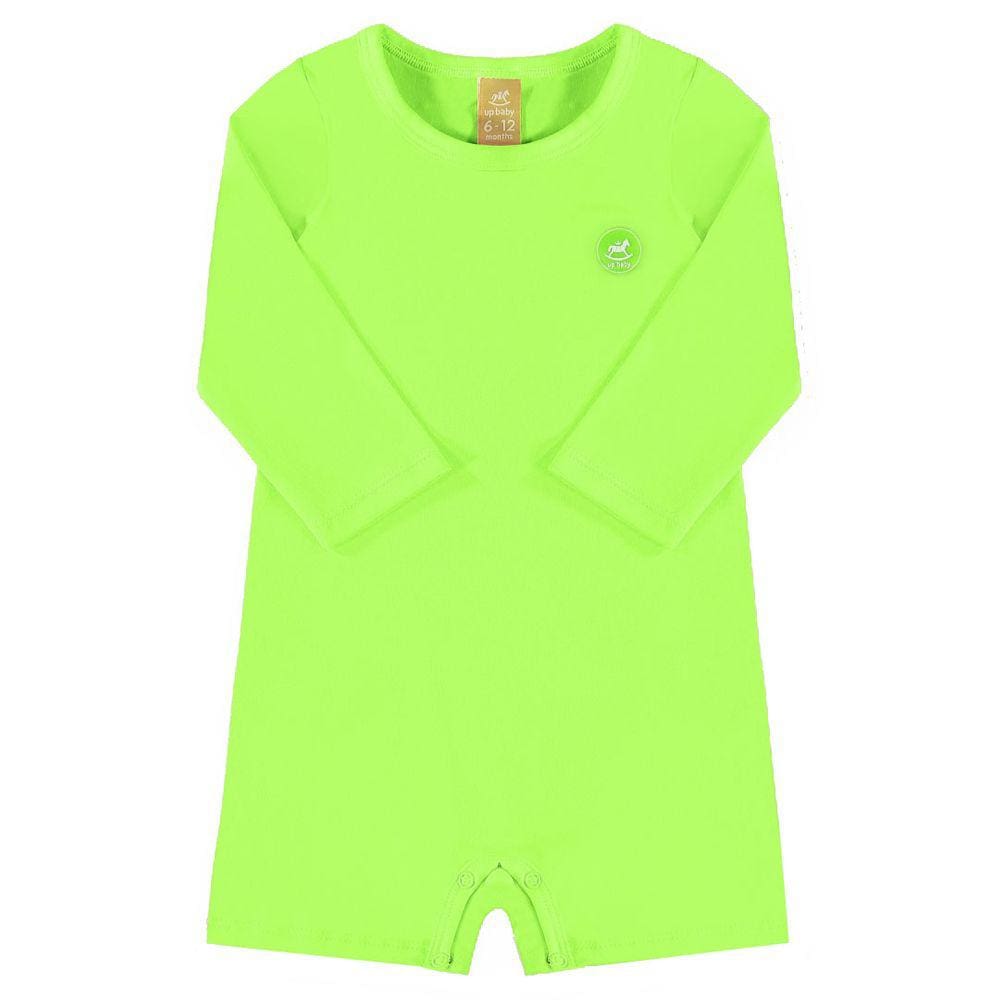 Macaquinho Praia Infantil Proteção UV Verde Limão Up Baby